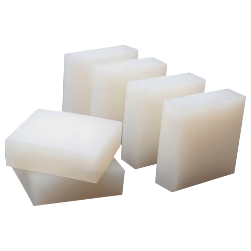 Huabi Square Silicone Shock Absorbing Pads, White Semi-Transparent High-Temperature Resistant Silicone Pads, Cuttable Silicone Pads, 50*50*10mm (6 pieces)