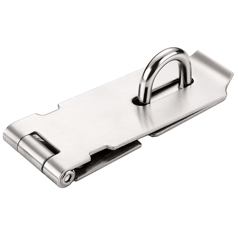 Duo stainless steel latches, cabinet door and drawer lock lugs, old-fashioned snap-on wooden door bolts, surface-mounted door latches, 4 inches (100mm).