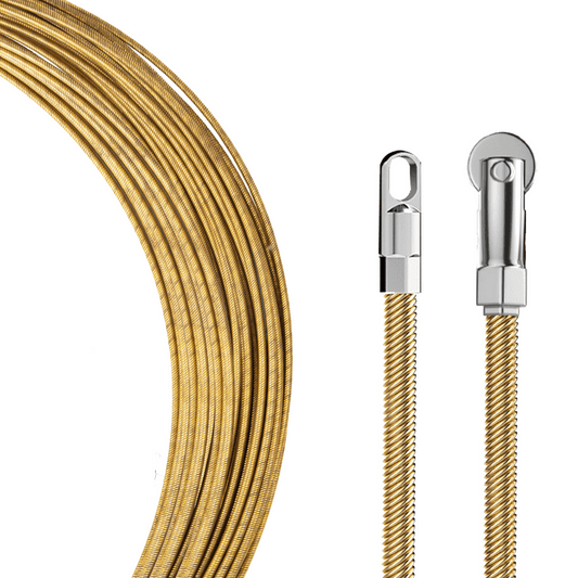 Beginner's spring wire puller, electrician's wire pulling tool, wire guide, conduit puller, network cable, concealed cable, concealed conduit, 10 meters.