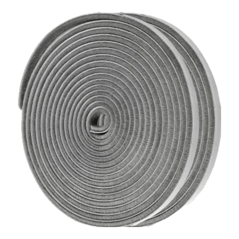 Hauscop door seam sealing strip, aluminum alloy door, window, wardrobe, anti-collision, dustproof, insectproof, windproof, gray, 9mm*9mm, 10 meters