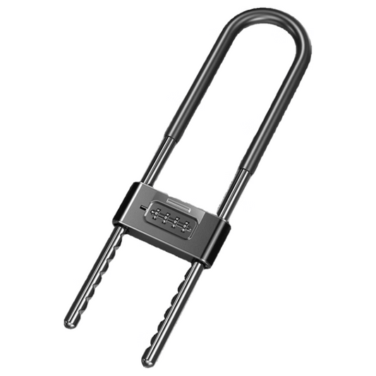 Huangchi U-type combination lock, glass door lock, U-type lock, anti-cutting and anti-pry combination padlock, office double door extended door lock