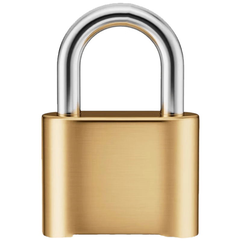 Du'ao combination lock, waterproof and anti-theft lock for student dormitories, lockers, suitcases, wardrobes, gym doors, large size, 4 digits (bottom opening).