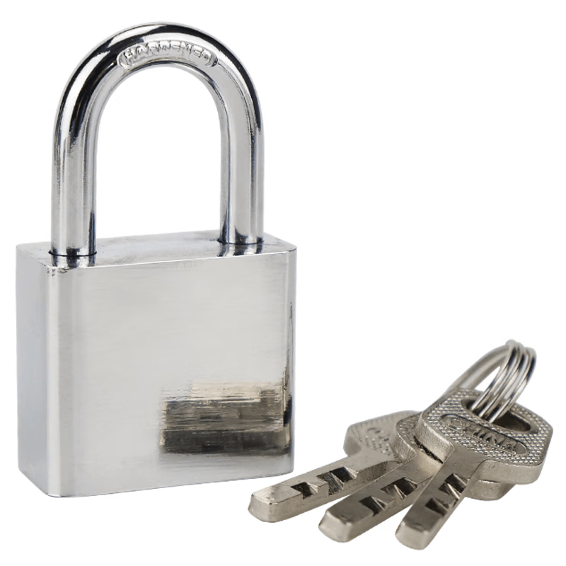 Haisik [Beijing Warehouse Delivery] Padlock, Square Anti-theft Blade Lock Core, Door Lock, Waterproof and Rustproof Lock, Warehouse and Shop Door Lock, Single Opening with 3 Keys, 30mm Short Beam HKsq-218