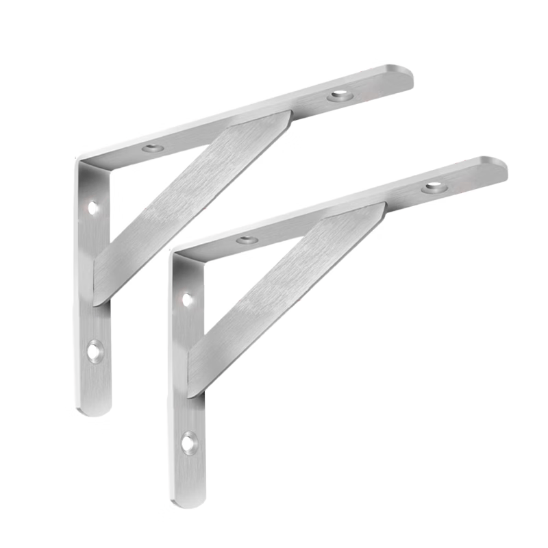 Pango Precision Stainless Steel Triangular Shelf/Storage Holder, Detachable [Price for Two] 3.0mm Thick, 250mm