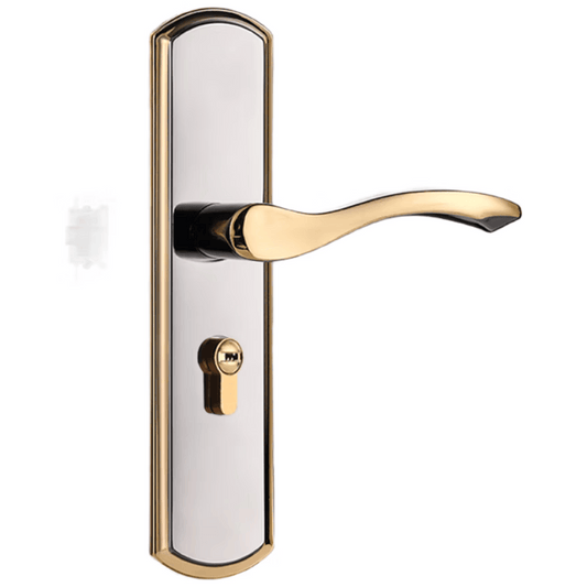 Adjustable bedroom door lock, universal indoor and household type, old-fashioned door handle, silent, no hole modification required, 160 lock body.