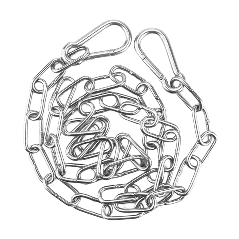 Haisdike [Jingcang Delivery] 304 Stainless Steel Outdoor 3mm Thick Chain Clothesline, 4m Chain + 2 Spring Buckles HKsq-563