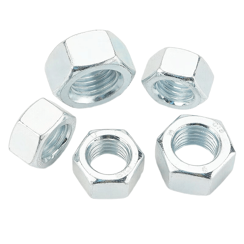 Haisdic [Beijing Warehouse Delivery] 8.8 Grade High Strength Nuts M6 (300 pieces) Blue and White Zinc GB6170A Type External Hex Nuts HK-28