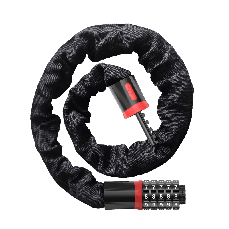 Huangchi combination chain lock, thickened chain, anti-theft bicycle lock, electric bike, mountain bike, glass door lock, 100cm