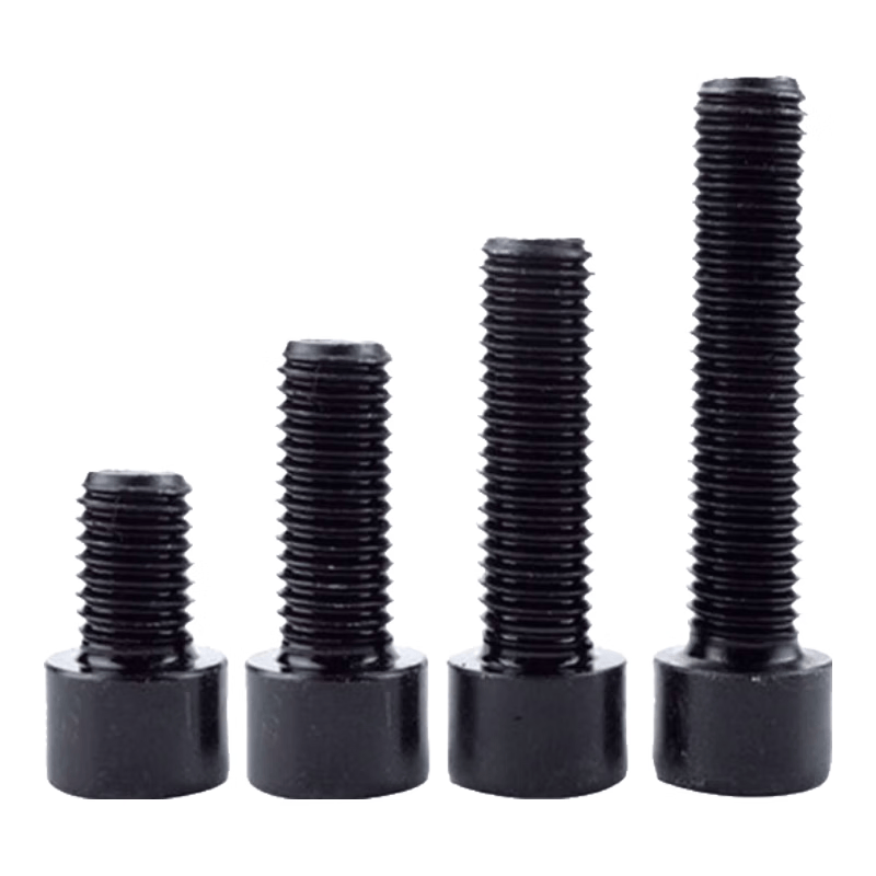Winstein 8.8 grade blackened cup head hex bolt M10*55 (100 pieces) GB70 carbon steel full thread screw WSX192