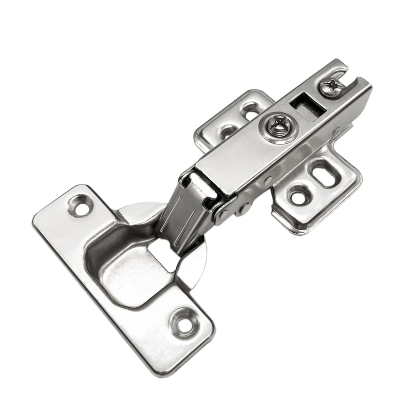 Haisdic [Beijing Warehouse Delivery] Hydraulic Hinges, Spring Wardrobe Hinges, Cabinet Door and Window Accessories HKSY-99 Cold-Rolled Steel Fixed Hinges, Full Cover, 5 Pieces/Piece (with Screws)