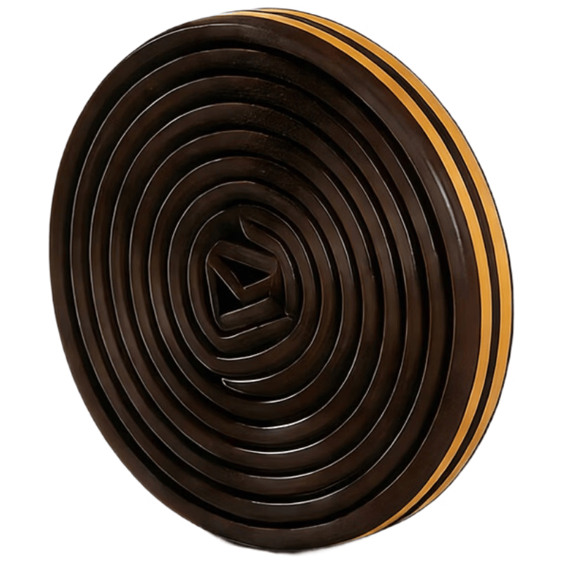 Duo sealing strip, sound insulation strip, door seam sealing strip, door sticker, anti-collision strip, wooden door frame, door and window bottom (12 meters per pack)