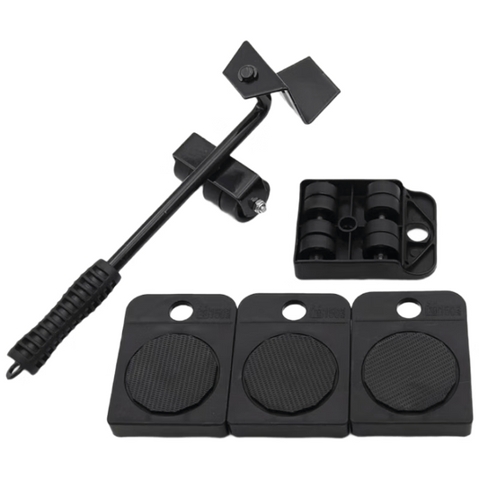 This is a handy tool for beginners to move heavy objects, furniture, and cabinets. It features a caster base for easy and labor-saving moving.