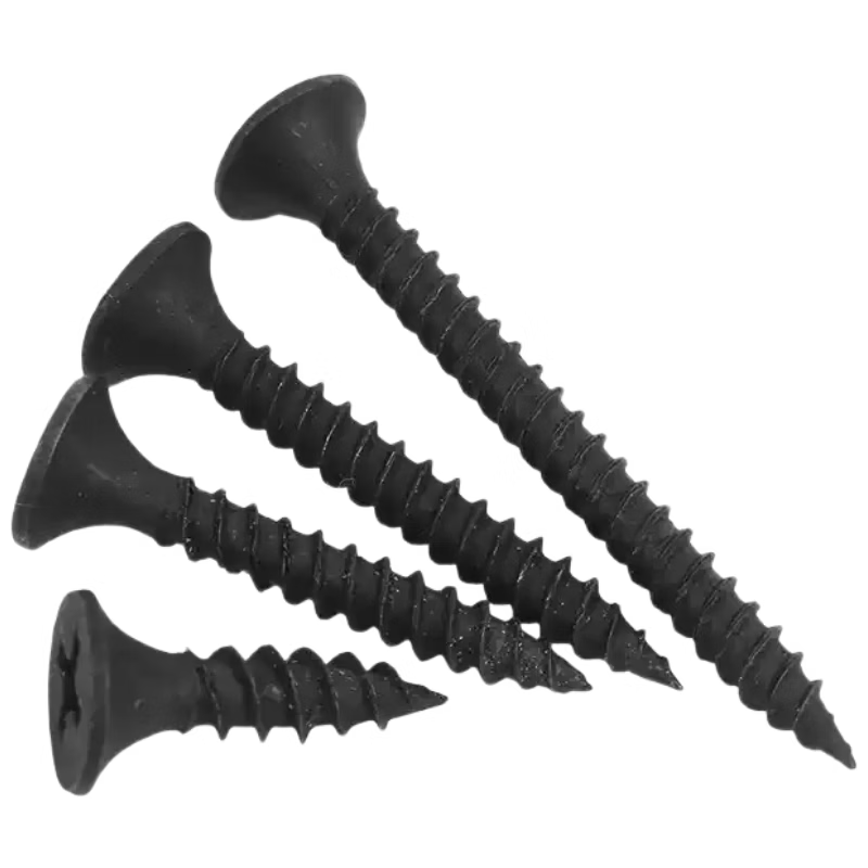 Tianli wall panel self-tapping screws, Phillips head countersunk black woodworking flat head hardened gypsum board drywall screws and wood screws