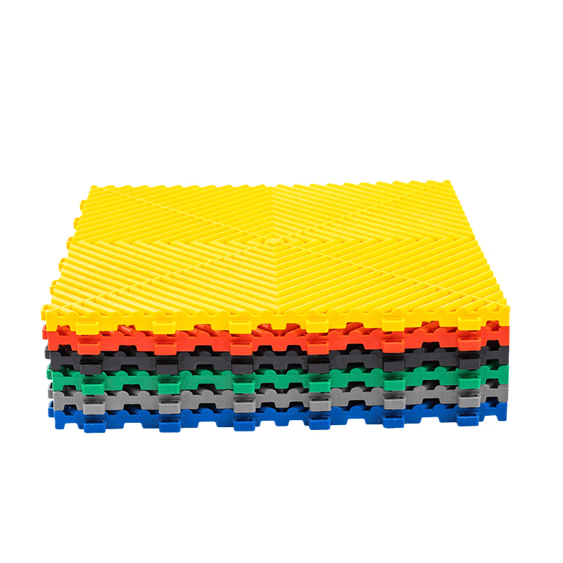 Shengduoshan car wash floor grating, car detailing 4S shop plastic interlocking floor mat, groove-free, anti-slip, moisture-proof, drainage grid board