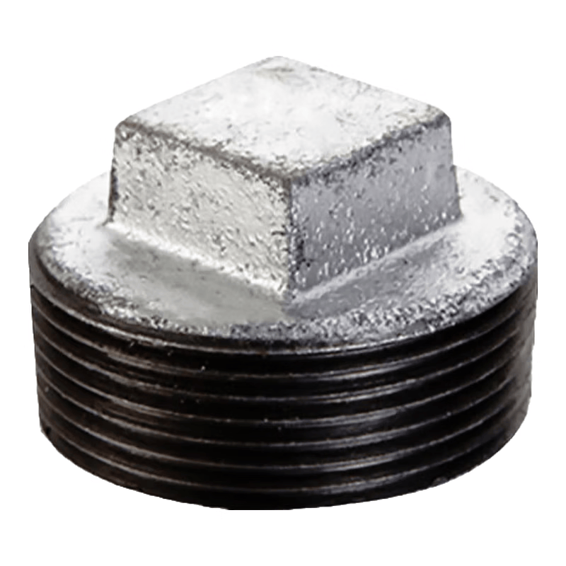 Galvanized steel threaded plugs, threaded caps, Maanshan steel fittings, plumbing fittings, malleable iron pipe fittings, one price for DN15 (4 points), one price for DN15.