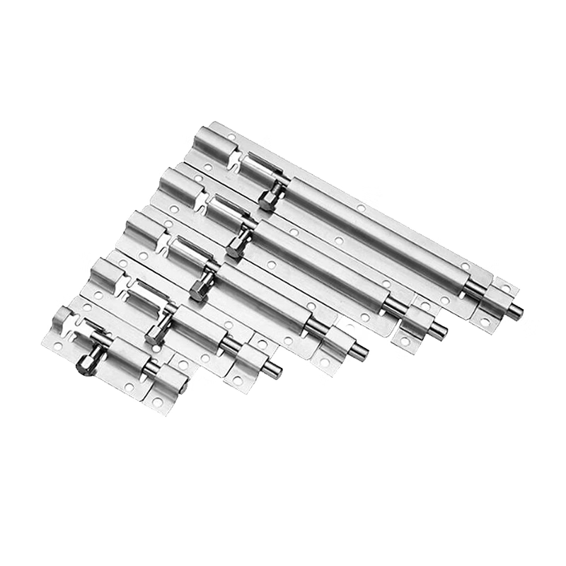 Jingu Lao KCx-22 Stainless Steel Door Bolt, Door Latch, Security Door Bolt, Lock, Wooden Door Latch, Door Pin with Screws, 4-inch (4 pieces)