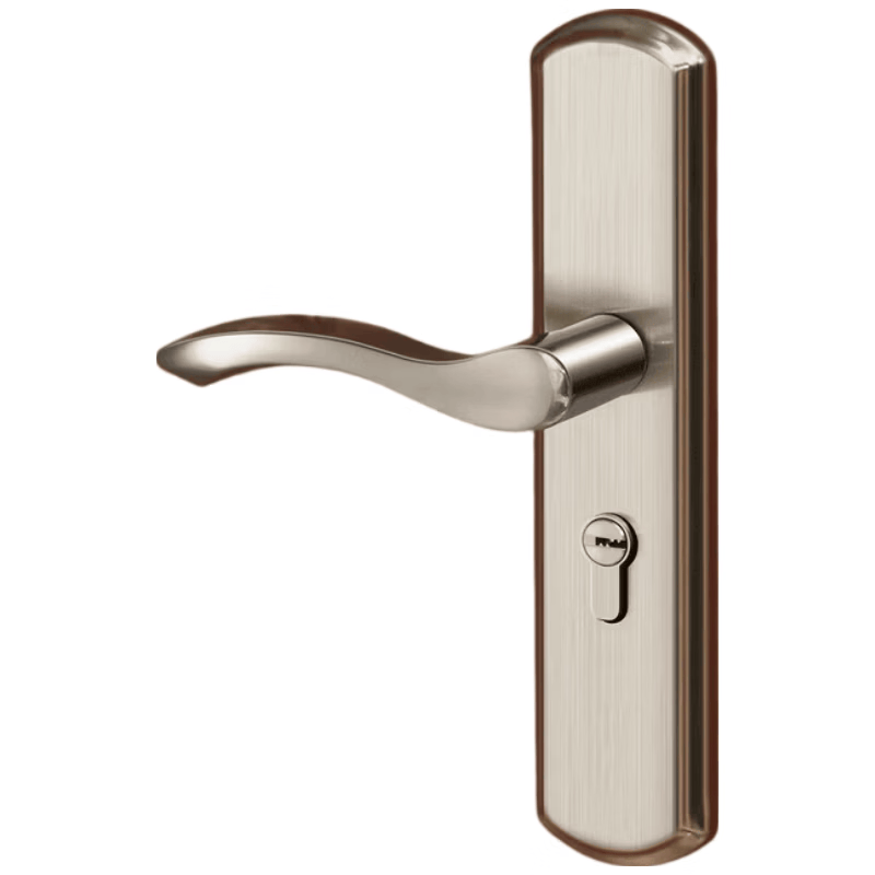 Honggong Door Locks - Universal Bedroom Door Handle, Interior Door & Wooden Door Lock - 18-inch Handle (No Need for Hole Modification)