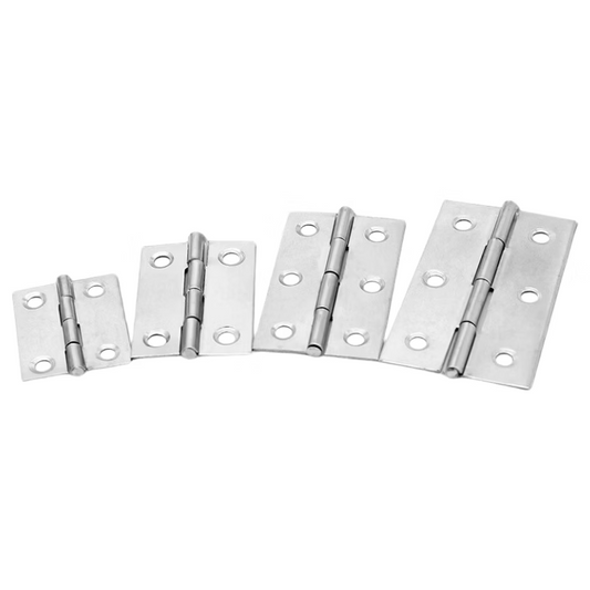 Jinzhenhe Small Hinge for Bags, Gifts, Wooden Boxes, Cabinet Doors, Wooden Doors [2.5 inch] Height 55mm, Width 33mm, Thickness 1mm / 20 pieces per pack