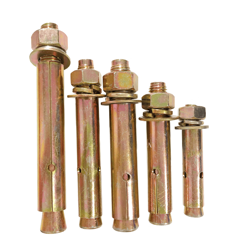 Haisdic Color Zinc Expansion Bolts, Expansion Bolts, Color Zinc Plated, M12*100 (10 pieces/pack) HK-06