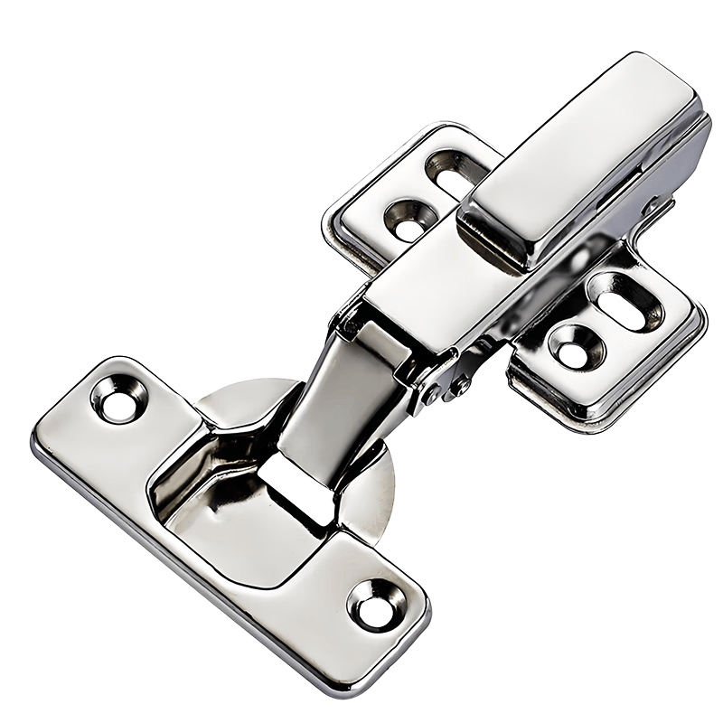Honggong Stainless Steel Hydraulic Buffer Cabinet Door Hinges, Damping Aircraft Hinges, Open-Top Large Bend, 2-Pack