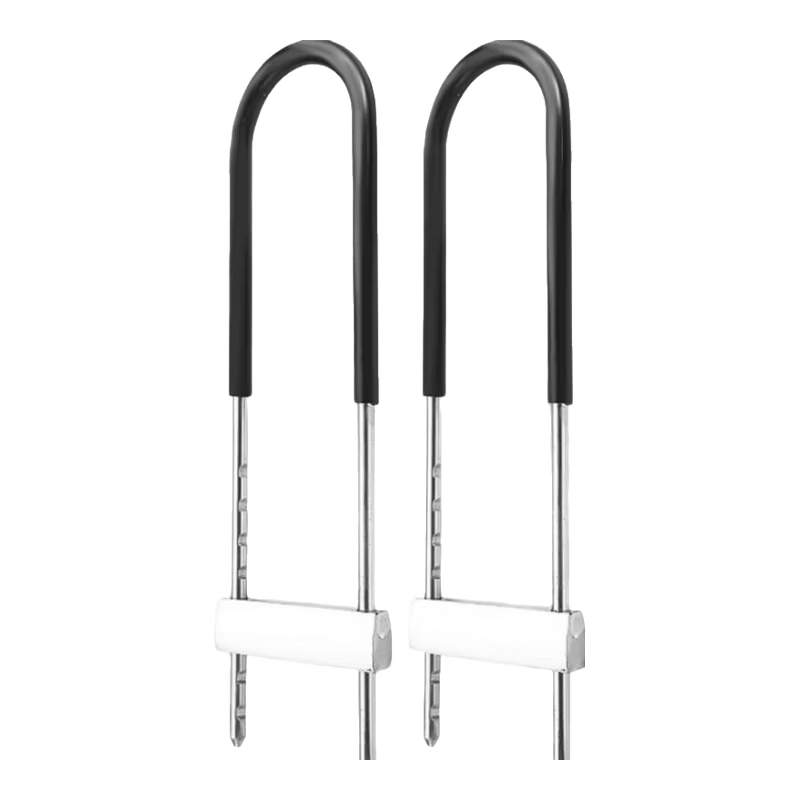 Chuke U-shaped lock for glass doors, double-opening doors, office and shop doors, U-shaped padlock, 420 model with 10 keys.