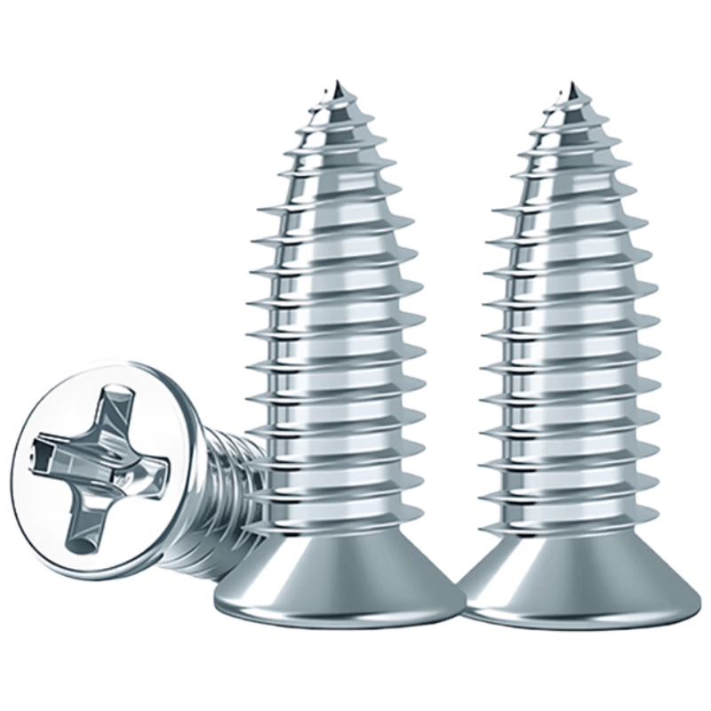 Xiaofeng Precision Screws for Light Steel Keel - Self-Tapping Screws, Flat Head, Small Fat Nails, Ceiling Fixing Screws - 500 Pieces