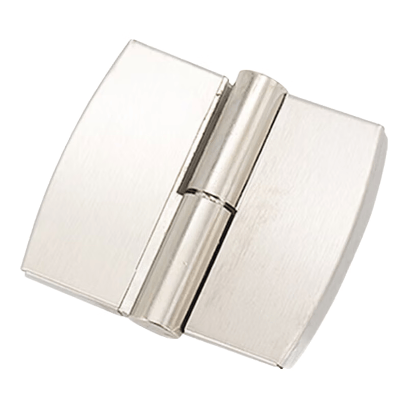Jingu Lao KCAA-582 Stainless Steel Public Toilet Partition Fittings, Toilet Self-Closing Door Removable Hinges (2 Pieces), Right Side Stainless Steel Cover + Alloy
