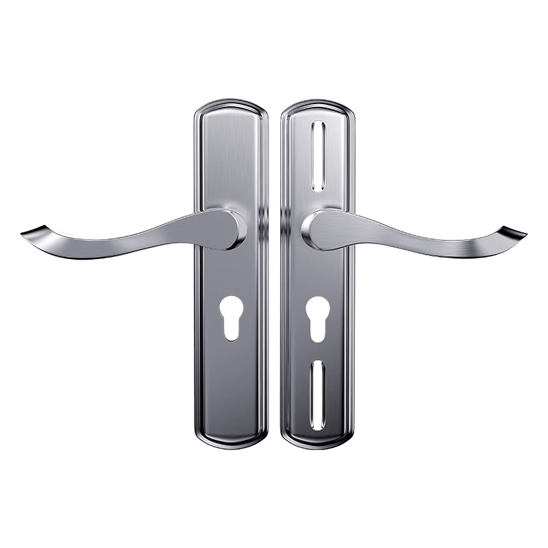 Huangchi Door Locks, Wooden Door and Bedroom Door Lock Set, Adjustable Universal Bedroom Door Lock KTS02-M160 (No Need for Hole Modification)