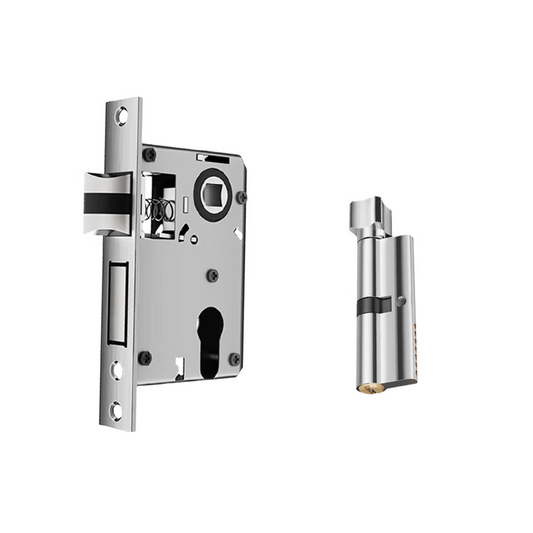 Du'ao bedroom door lock, interior door lock cylinder, universal room door lock, wooden door lock body, lock accessories, 125 lock body + lock cylinder