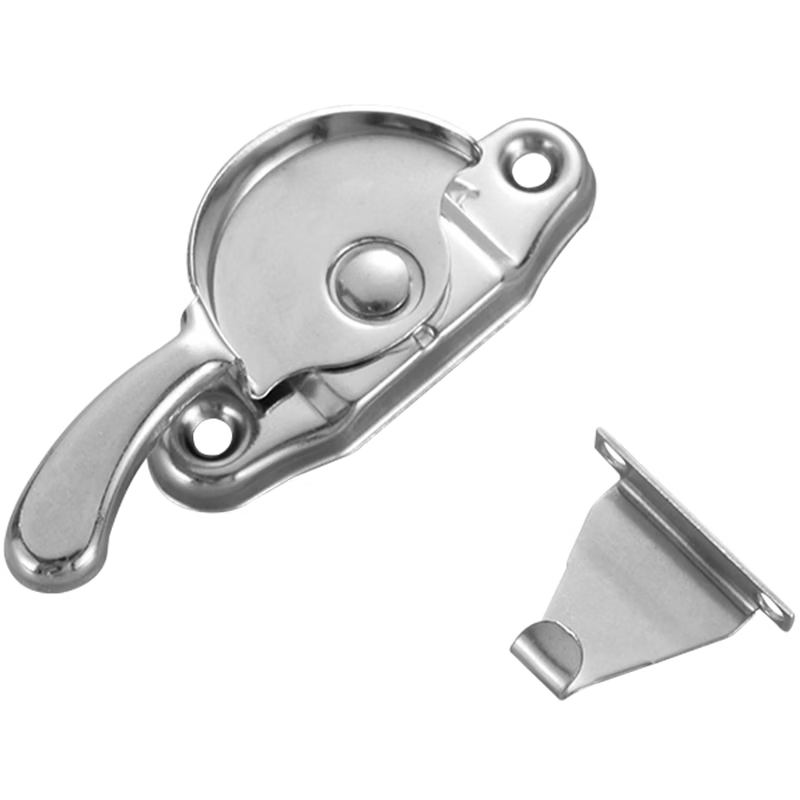 Anselry Crescent Lock, Old-fashioned Sliding Door and Window Lock with Hook, Single Left Crescent, 1 Piece 5D00612