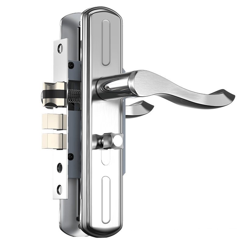 Huangchi Bedroom Door Lock, Universal Set, No Need to Modify Hole, Wooden Door Lock, Interior Door Lock KTS04-125D