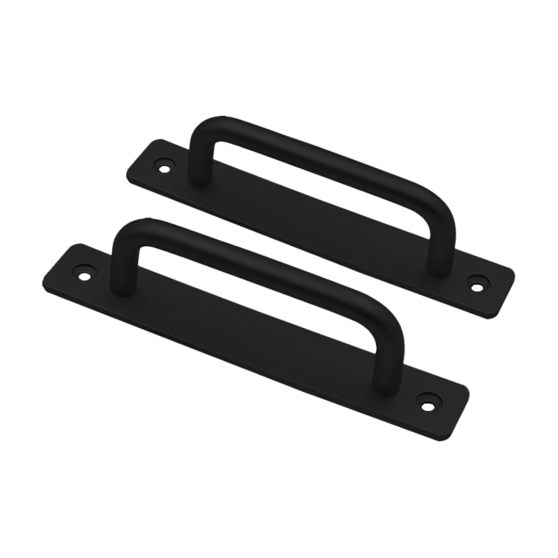 Anseri aluminum alloy door handles, 2-pack for glass sliding doors, balconies, drawers, and windows, surface-mounted handles, black, 128mm hole spacing, 5D00044