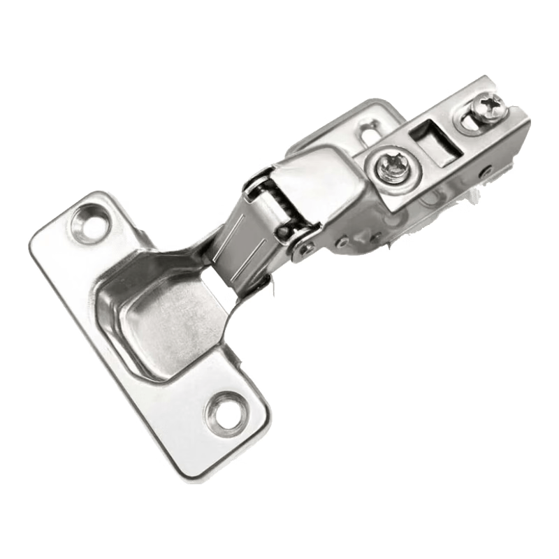 Bingyu Hydraulic Hinges, Wardrobe Door Aircraft Hinges, Low-Noise Damping Buffer, Cold-Rolled Steel Fixed Fittings, Open-Top - Large Bend, BH-262