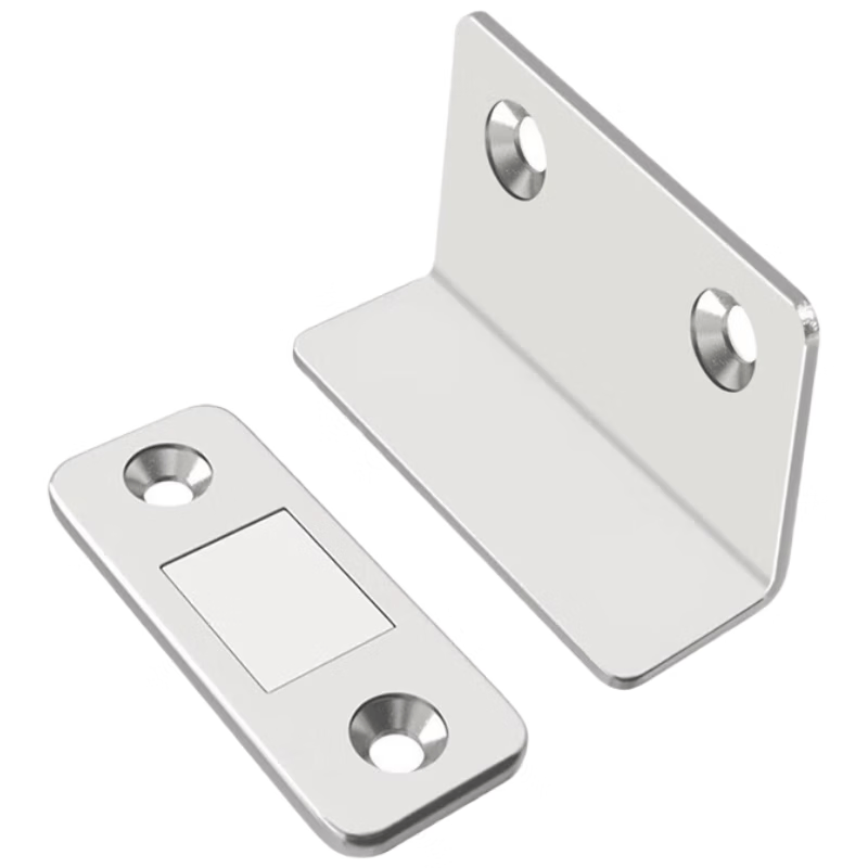 Chuco cabinet door magnetic stickers, no drilling required, strong magnetic wardrobe and cabinet sliding door magnetic stickers, invisible magnetic cabinet door stickers, 4 right angle stickers.