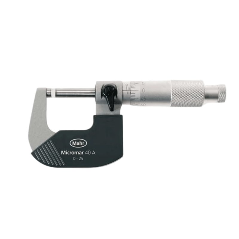 Mahr 40A Mechanical Outside Micrometer, Carbide Measuring Scale, Industrial Precision Micrometer, Screw Micrometer, Genuine Product Guaranteed, 4134000/0-25mm