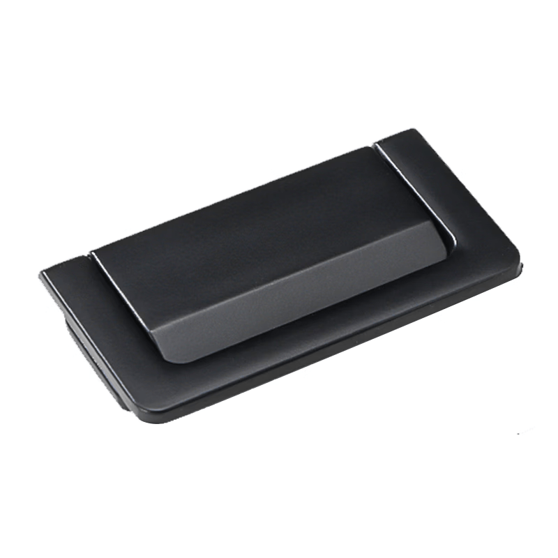 Honggong concealed drawer handles for wardrobes, cabinets, bedside tables, and pull rings (black).