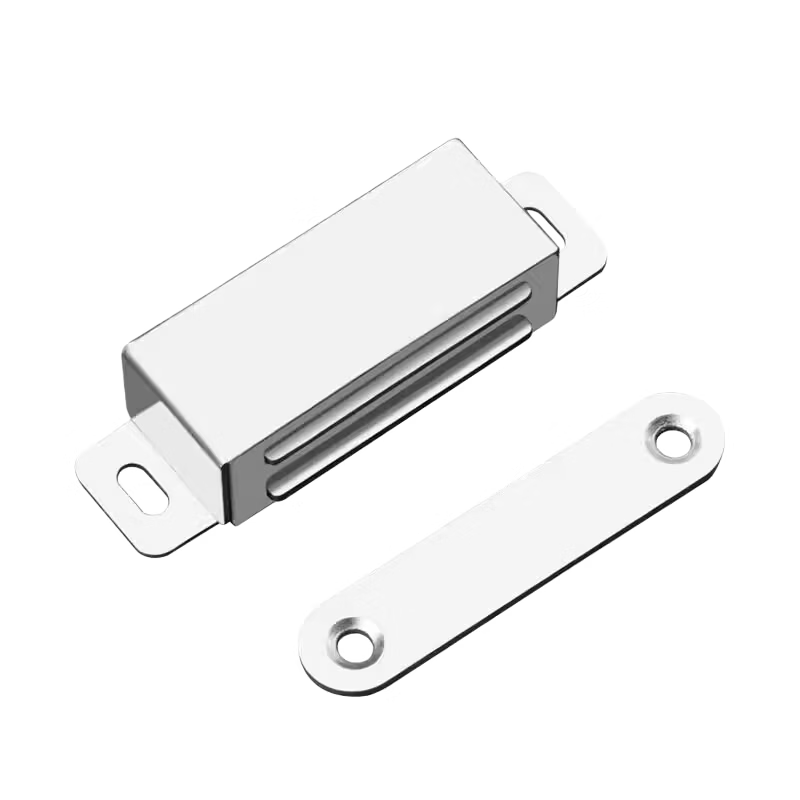 Saint-Gobain stainless steel cabinet door magnetic wardrobe door catcher, strong magnetic door catcher, strong magnetic door catcher, old-fashioned cabinet door latch.