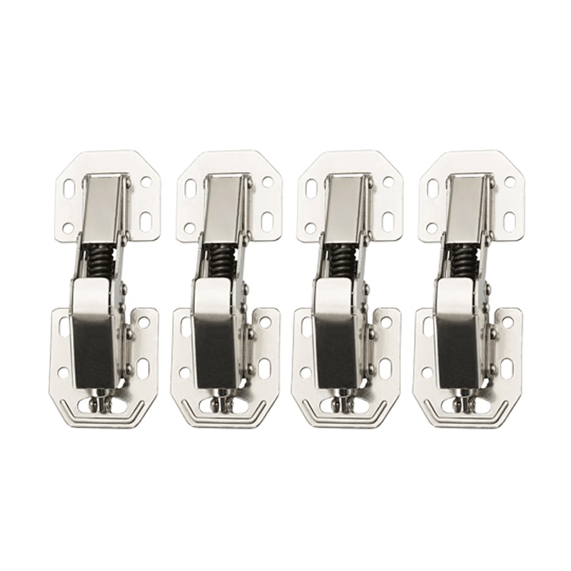 Panggu Precision Thickened Door, Cabinet, and Wardrobe Hinges - Solid 4-inch Hydraulic Bridge Type (4-pack)