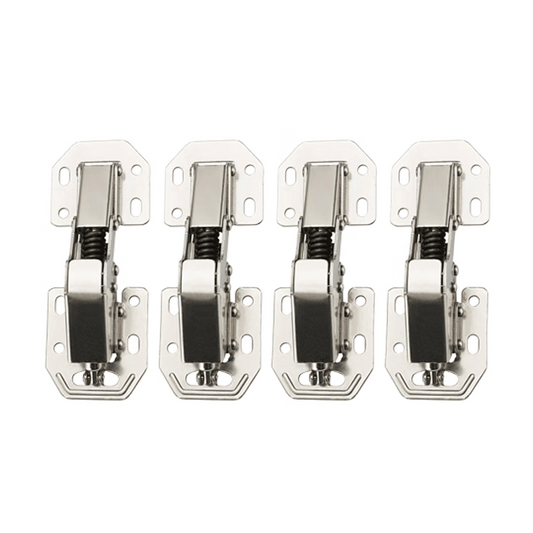 Panggu Precision Thickened Door, Cabinet, and Wardrobe Hinges - Solid 4-inch Hydraulic Bridge Type (4-pack)