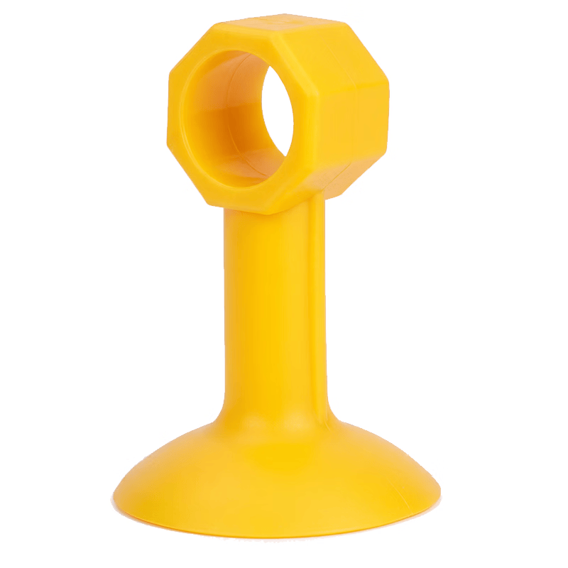 Milaqi No-Drill Anti-Collision Door Handle Silicone Anti-Collision Buffer Sticker Bathroom Door Back Suction Cup Door Stopper Door Bumper Eco-friendly Silicone Yellow Pack [3pcs]