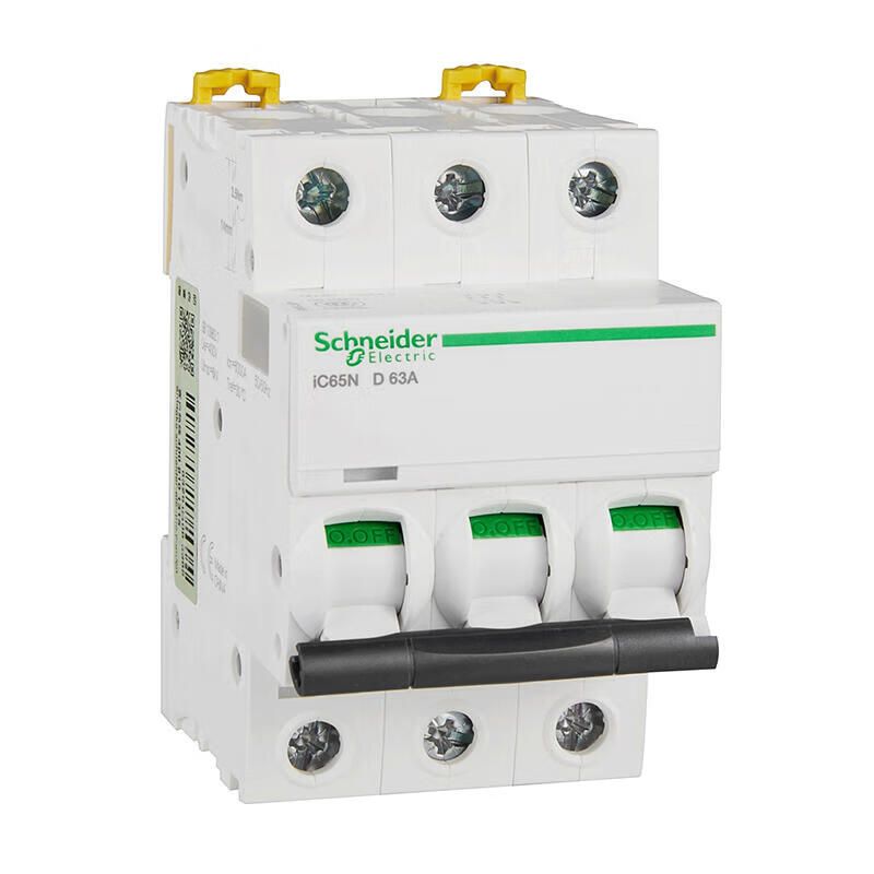 Schneider Electric iC65N 3P D63A Miniature Circuit Breaker