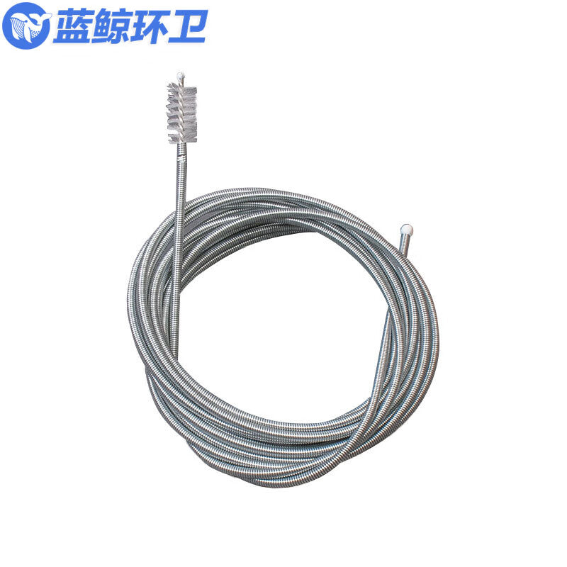 Blue Whale Sanitation Air Conditioner Drain Pipe Unclogging Tool, Drain Hole Pipe Leak Unclogging Artifact LJHW-WWY [3-meter Water Pipe Brush/Double Head]/Piece