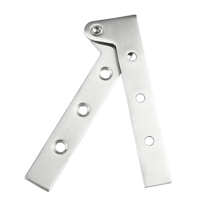 Deyu Crafts Stainless Steel Chicken Beak Hinge, Top and Bottom Pivot, Cabinet Door Straight Hidden Door Hardware Accessories, 2 Pieces/Piece, Extra Large Size