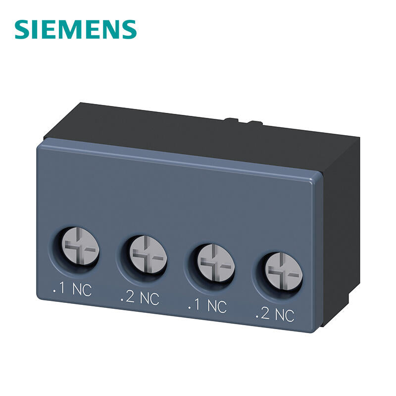 Siemens auxiliary switch 2 normally closed contacts Control circuit interface: screw terminal connection; 3RA69121A