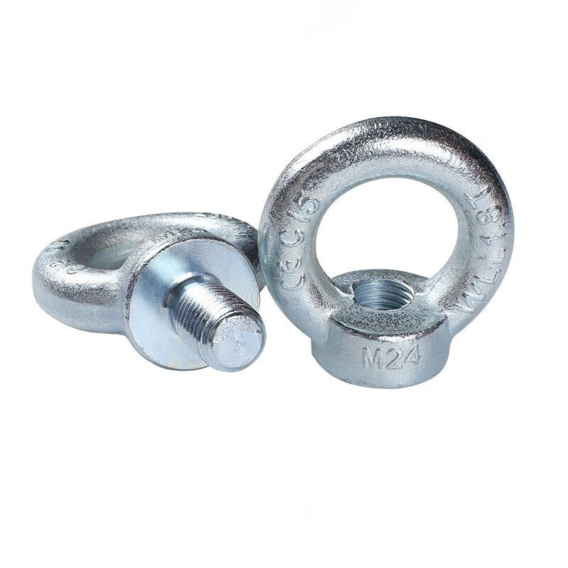 SteelKirin Products 580 Heavy Duty Eye Bolt, Galvanized Extended Marine Lifting Ring Nut with Hole, Unit/Piece, 580 Eye Bolt M36*4