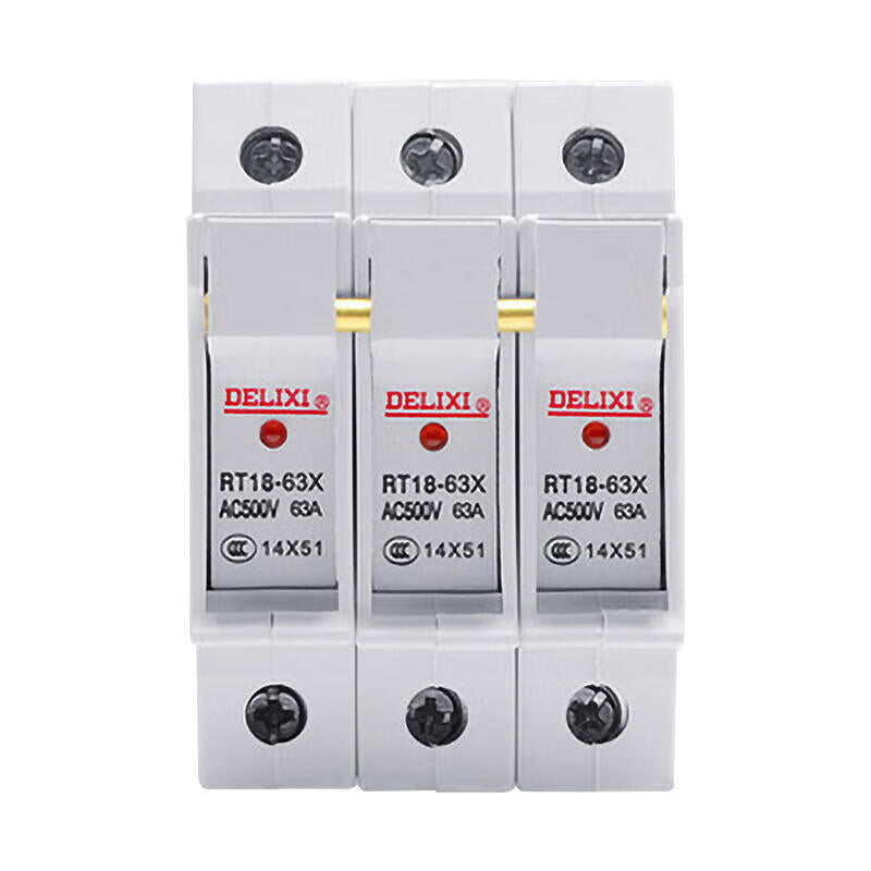 Delixi RT18-63X 3P Electric Cylindrical Cap Fuse with Light Base