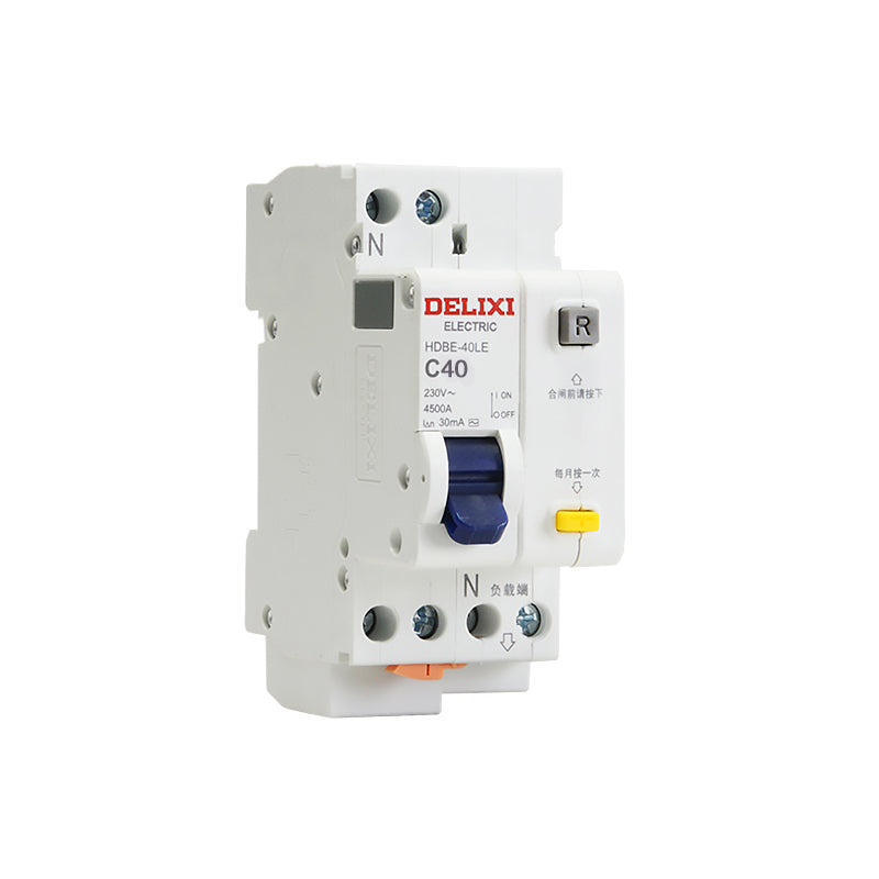 Delixi Electric air switch small circuit breaker HDBE-40LE 1P+NC type 40A