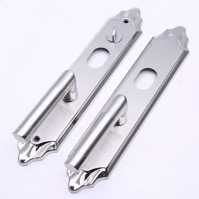 Deqi 304 Stainless Steel Security Door Handle, Anti-pry Multifunctional Handle, Double-adjustable, 9cm Door Thickness [Left and Right Adjustable]