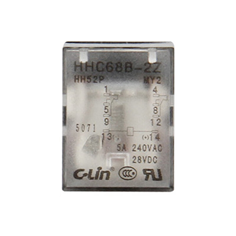 Xinling HHC68B-2Z HH52P MY2 5A small electromagnetic intermediate relay (customized) HHC68B-2Z DC12V