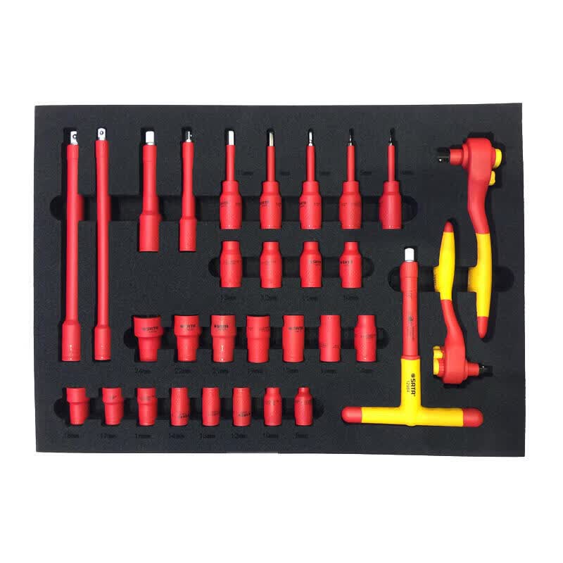 SATA 72-piece new energy vehicle maintenance and repair kit (including a four-drawer, two-door tool cart 95125); 09948